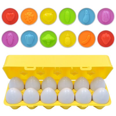 Kids' Matching Eggs Toy with Fine Motor Skills Development and Shape Learning In Carton - Image 5