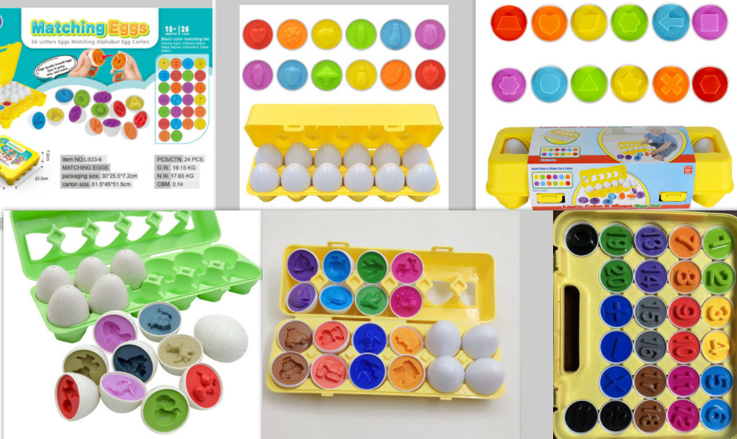 Kids' Matching Eggs Toy with Fine Motor Skills Development and Shape Learning In Carton - Image 9