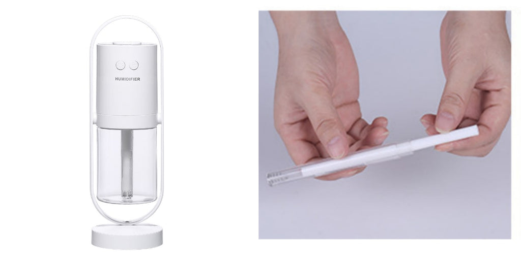 Kids' Mini Ultrasonic Cool Mist Humidifier with Rotating Stand and LED Projector Night Light - Image 1