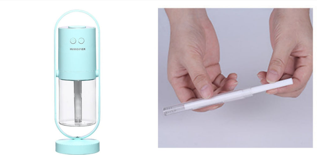 Kids' Mini Ultrasonic Cool Mist Humidifier with Rotating Stand and LED Projector Night Light - Image 11
