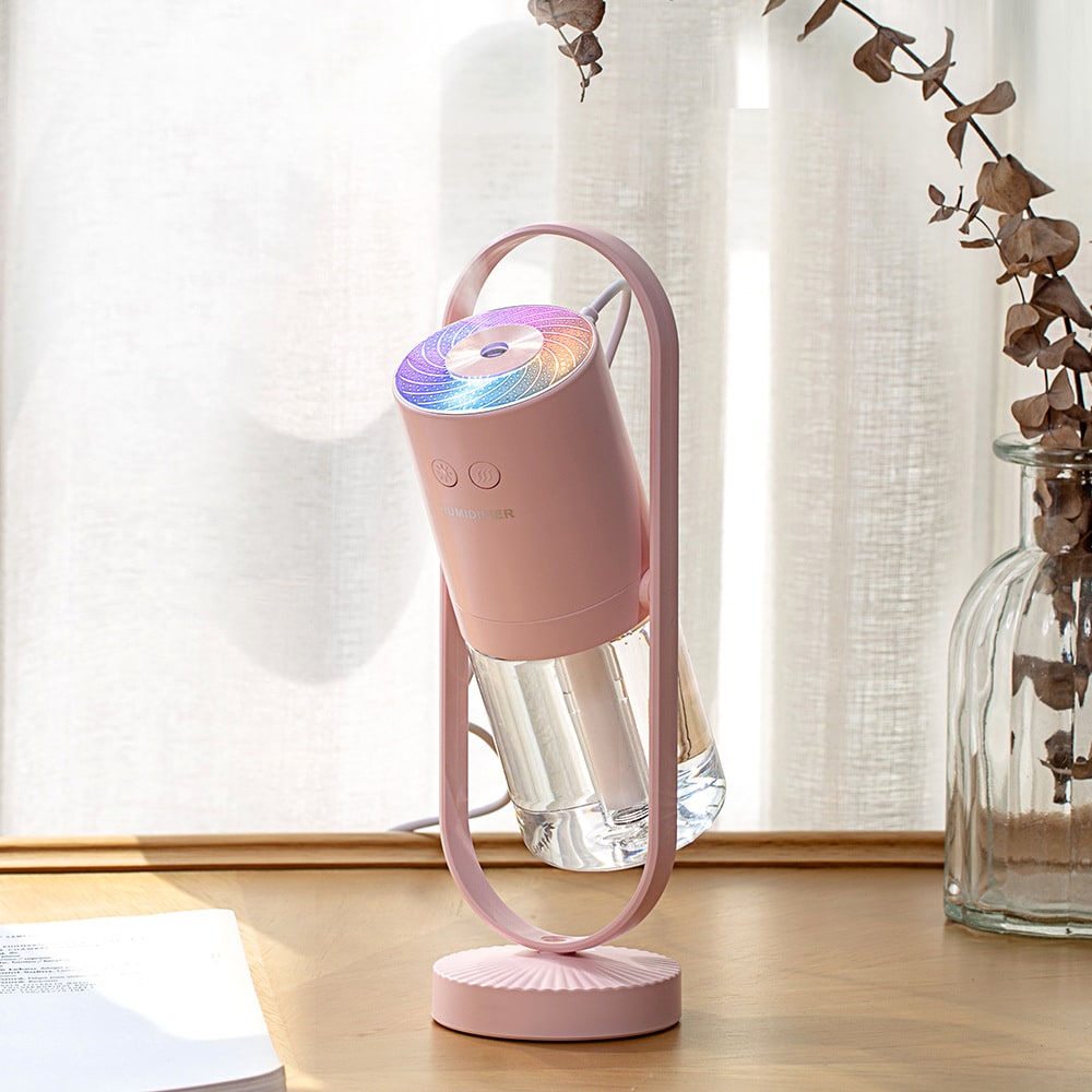 Kids' Mini Ultrasonic Cool Mist Humidifier with Rotating Stand and LED Projector Night Light - Image 12