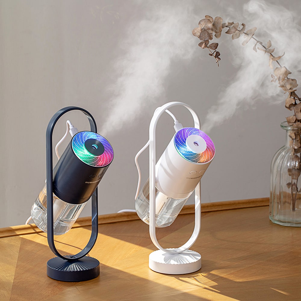 Kids' Mini Ultrasonic Cool Mist Humidifier with Rotating Stand and LED Projector Night Light - Image 14