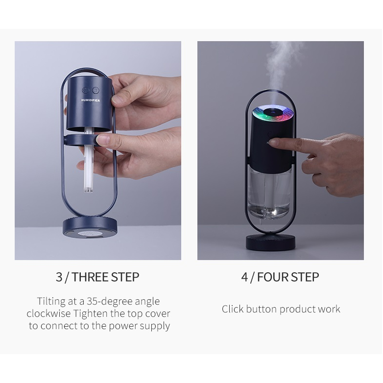 Kids' Mini Ultrasonic Cool Mist Humidifier with Rotating Stand and LED Projector Night Light - Image 20