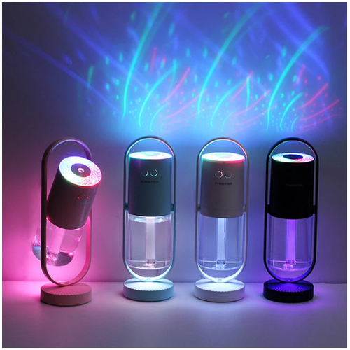 Kids' Mini Ultrasonic Cool Mist Humidifier with Rotating Stand and LED Projector Night Light - Image 6