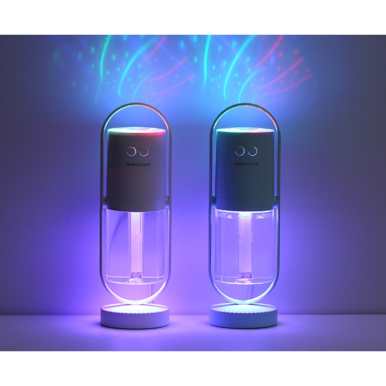 Kids' Mini Ultrasonic Cool Mist Humidifier with Rotating Stand and LED Projector Night Light - Image 8