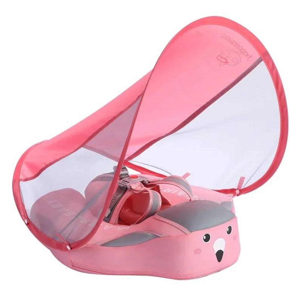 Kids' Pool Float with Detachable Sun Canopy and Lounger Design - Image 2