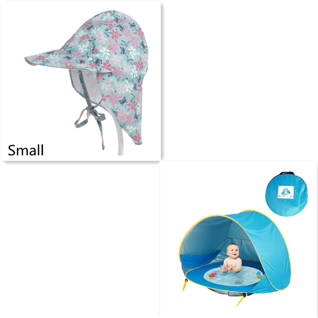 Kids' Pop Up Beach Tent Sun Shade with Built-In Wading Pool and Shelter for Babies Toddlers - Image 12