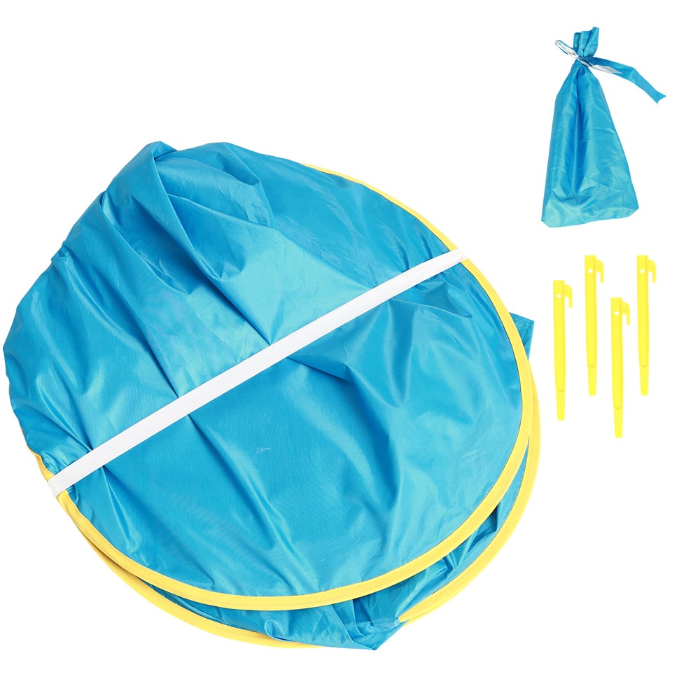 Kids' Pop Up Beach Tent Sun Shade with Built-In Wading Pool and Shelter for Babies Toddlers - Image 8