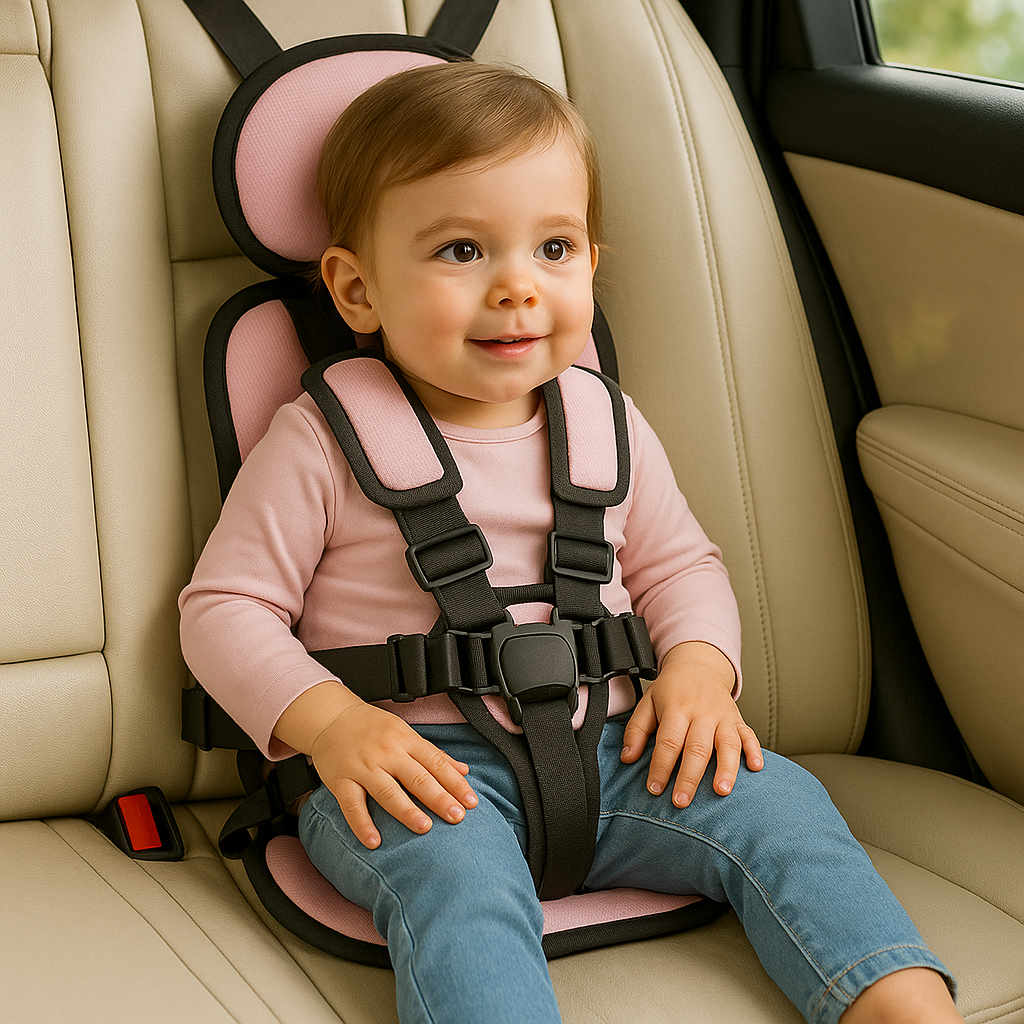 Kids' Portable Car Seat and Highback Booster Travel with 5-Point Harness and Padded Headrest - Image 4