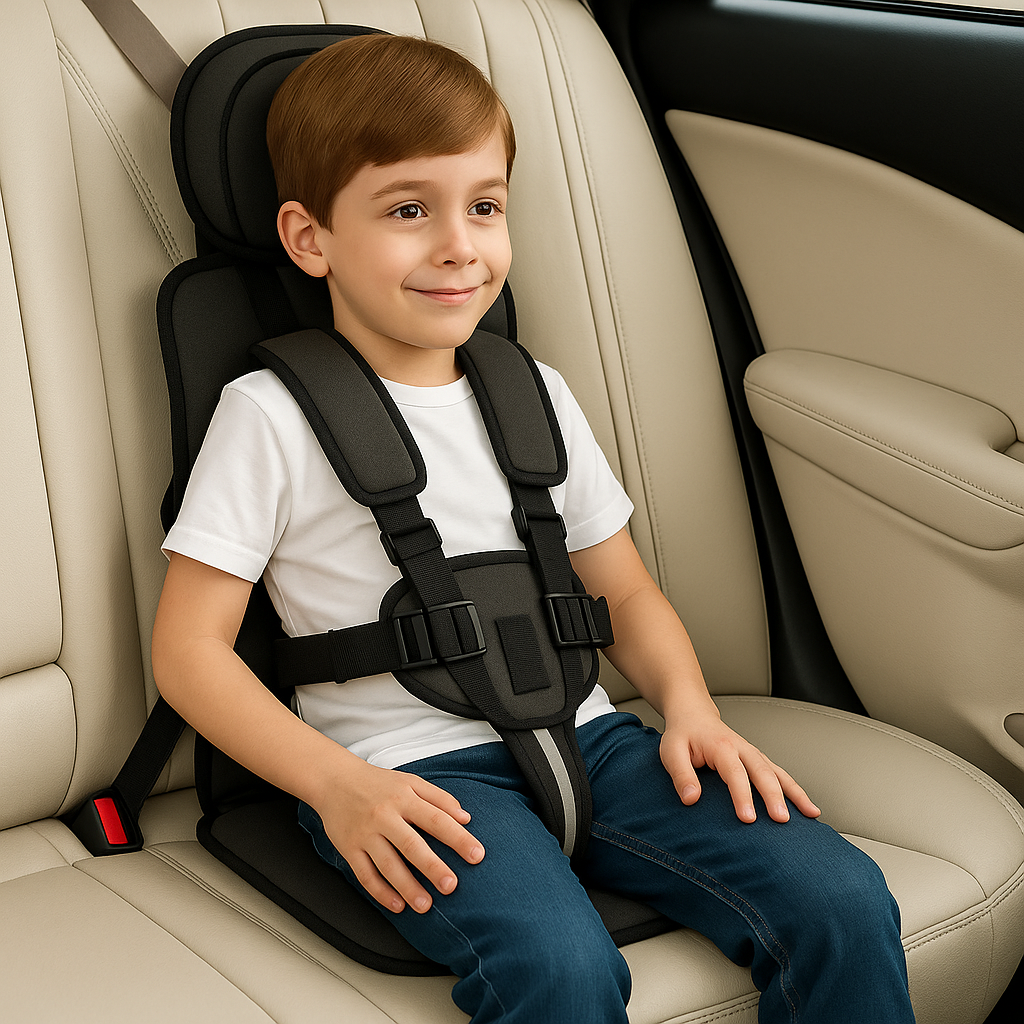 Kids' Portable Car Seat and Highback Booster Travel with 5-Point Harness and Padded Headrest - Image 5
