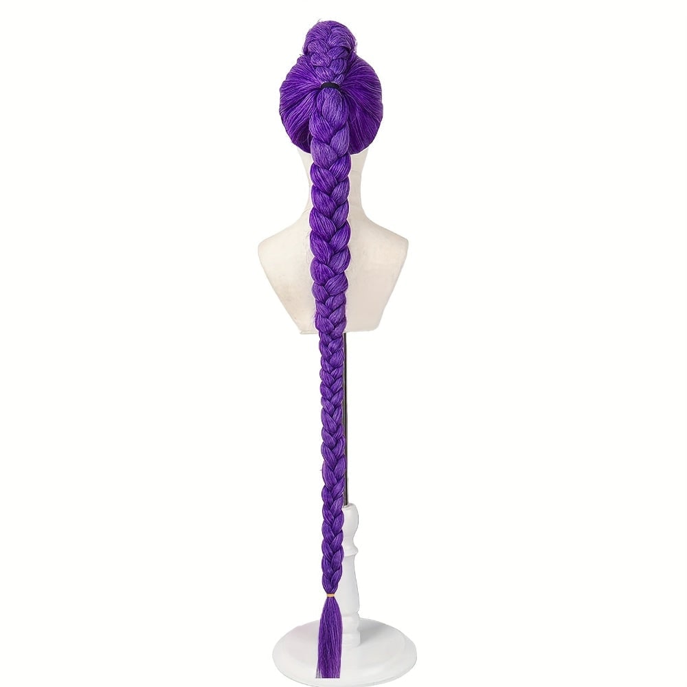Kids' Purple Epic Cosplay Wig for Halloween Costume Party - Image 2
