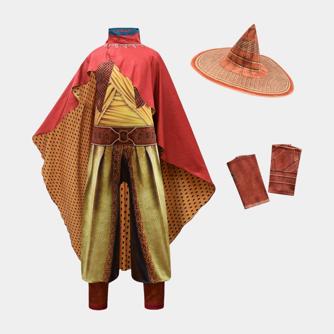 Kids' Raya Princess Costume with Cape and Hat - Image 4