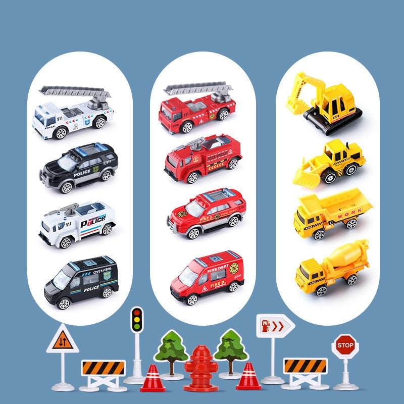 Kids' Toy Airplane Play Set with Transforming Fuselage and Mini Vehicles - Image 7