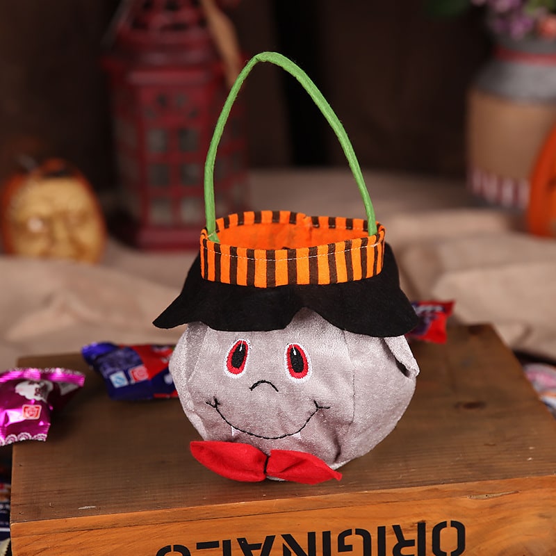 Kids' Trick or Treat Bag Halloween Candy with Plush Character Design and Handle Giant - Image 2