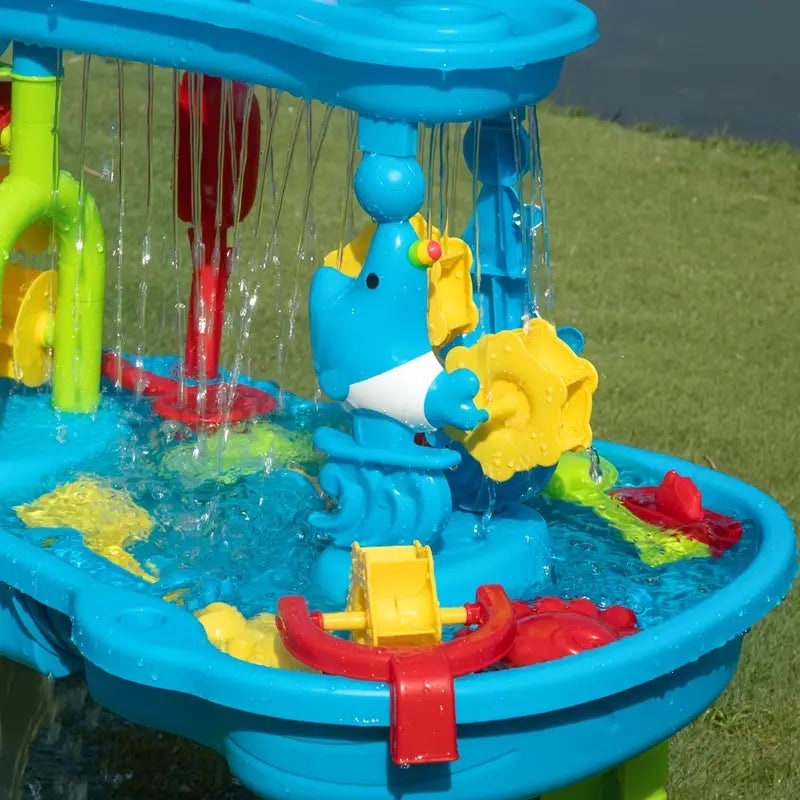 Kids' Water Table with Multi-Tier Design and Accessory Toys for Outdoor Play - Image 4