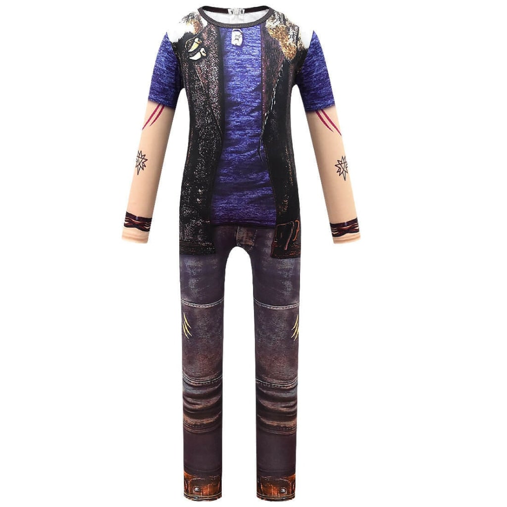 Kids' Werewolf Costume with Realistic Printed Details and Zip-Up Closure - Image 3