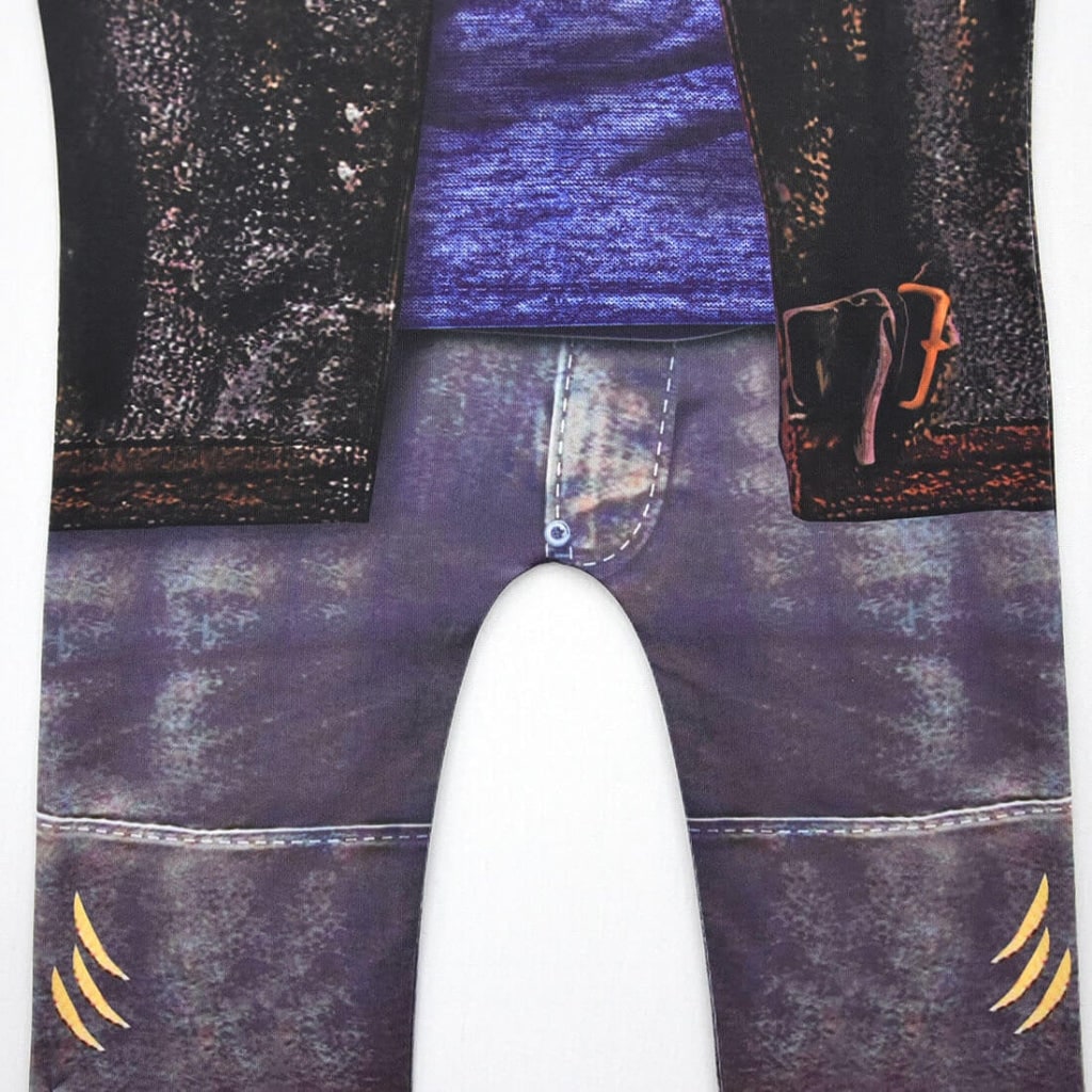 Kids' Werewolf Costume with Realistic Printed Details and Zip-Up Closure - Image 6