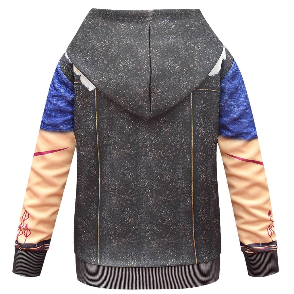 Kids' Werewolf Costume with Realistic Printed Details and Zip-Up Closure - Image 7