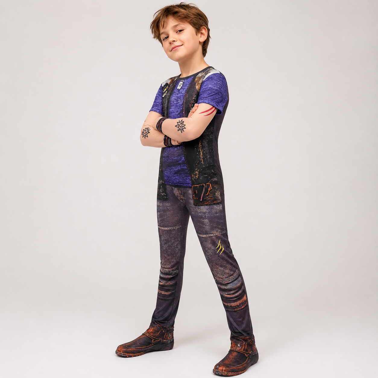 Kids' Zombie Costume Jumpsuit Halloween Party Outfit - Image 1