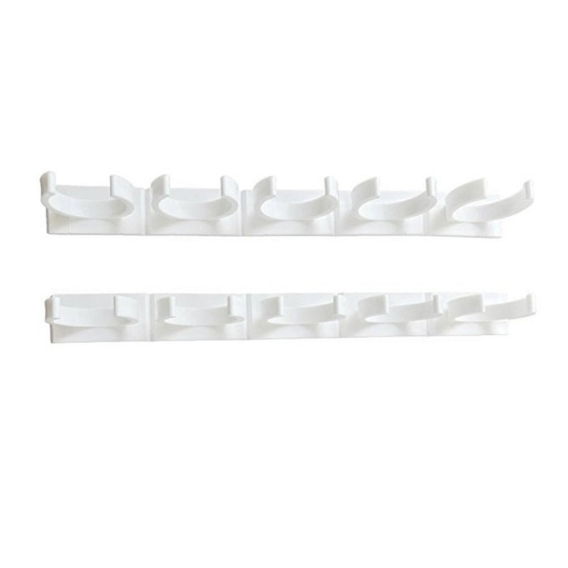 Kitchen Cabinet Spice Rack Organizer with Adhesive Gripper Clips for Wall Hanging Storage - Image 6