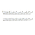 Kitchen Cabinet Spice Rack Organizer with Adhesive Gripper Clips for Wall Hanging Storage - Image 6