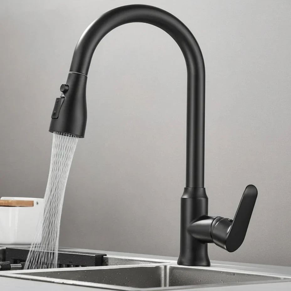 Kitchen Faucet with Pull-Down Spray Head and 360° Swivel Spout - Image 8