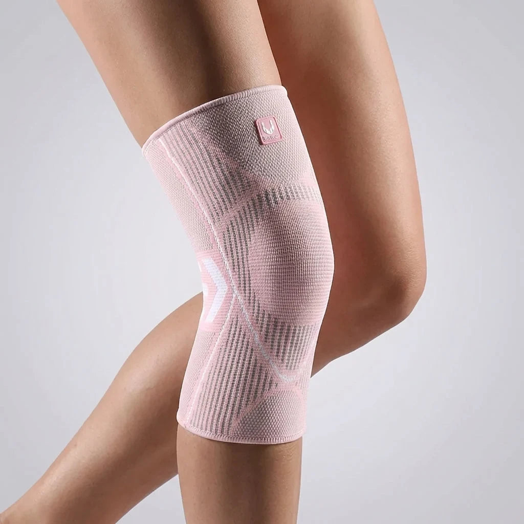 Knee Compression Sleeve with Non-Slip Support and Breathable Elastic Knit Design - Image 2