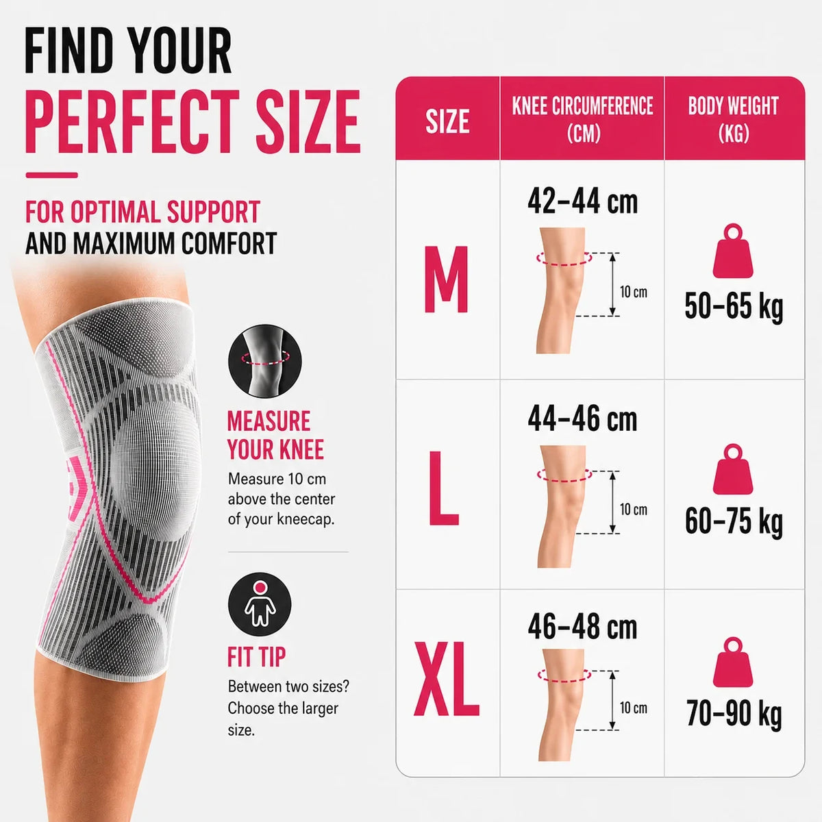 Knee Compression Sleeve with Non-Slip Support and Breathable Elastic Knit Design - Image 7