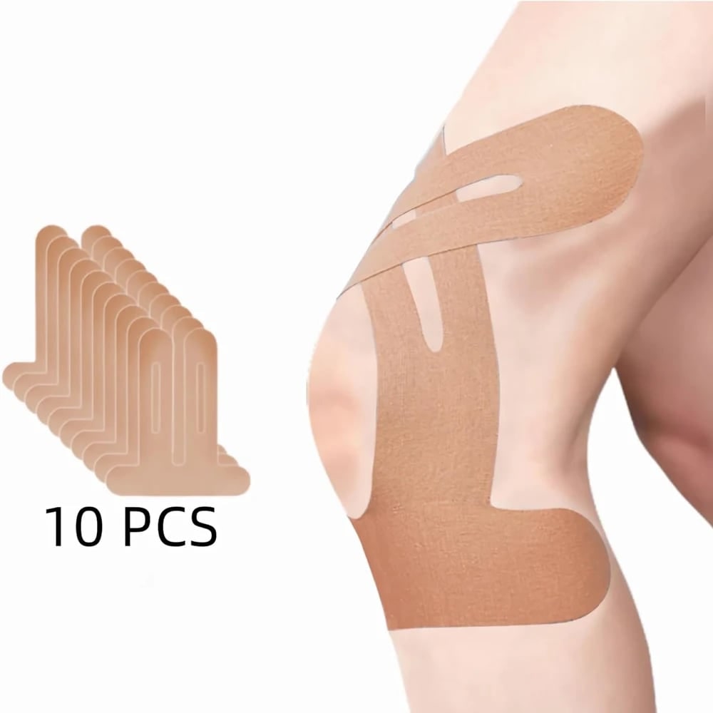 Knee Elastic Kinesiology Tape with Pre-Cut Strips for Professional Support - Image 10