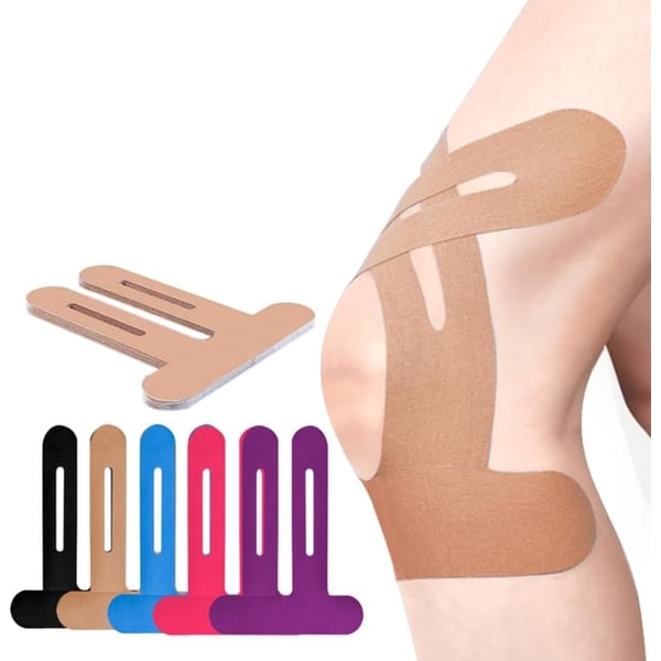 Knee Elastic Kinesiology Tape with Pre-Cut Strips for Professional Support - Image 4