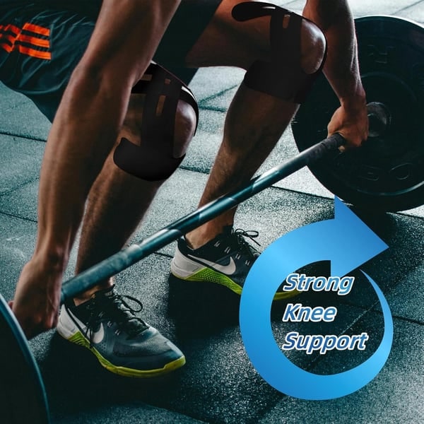 Knee Elastic Kinesiology Tape with Pre-Cut Strips for Professional Support - Image 5