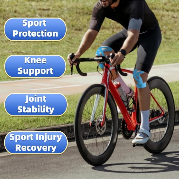 Knee Elastic Kinesiology Tape with Pre-Cut Strips for Professional Support - Image 6