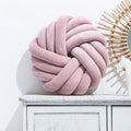 Knot Throw Pillow with Plush Velvet Soft Stuffed Knotted Ball Design Decorative Covers - Image 8