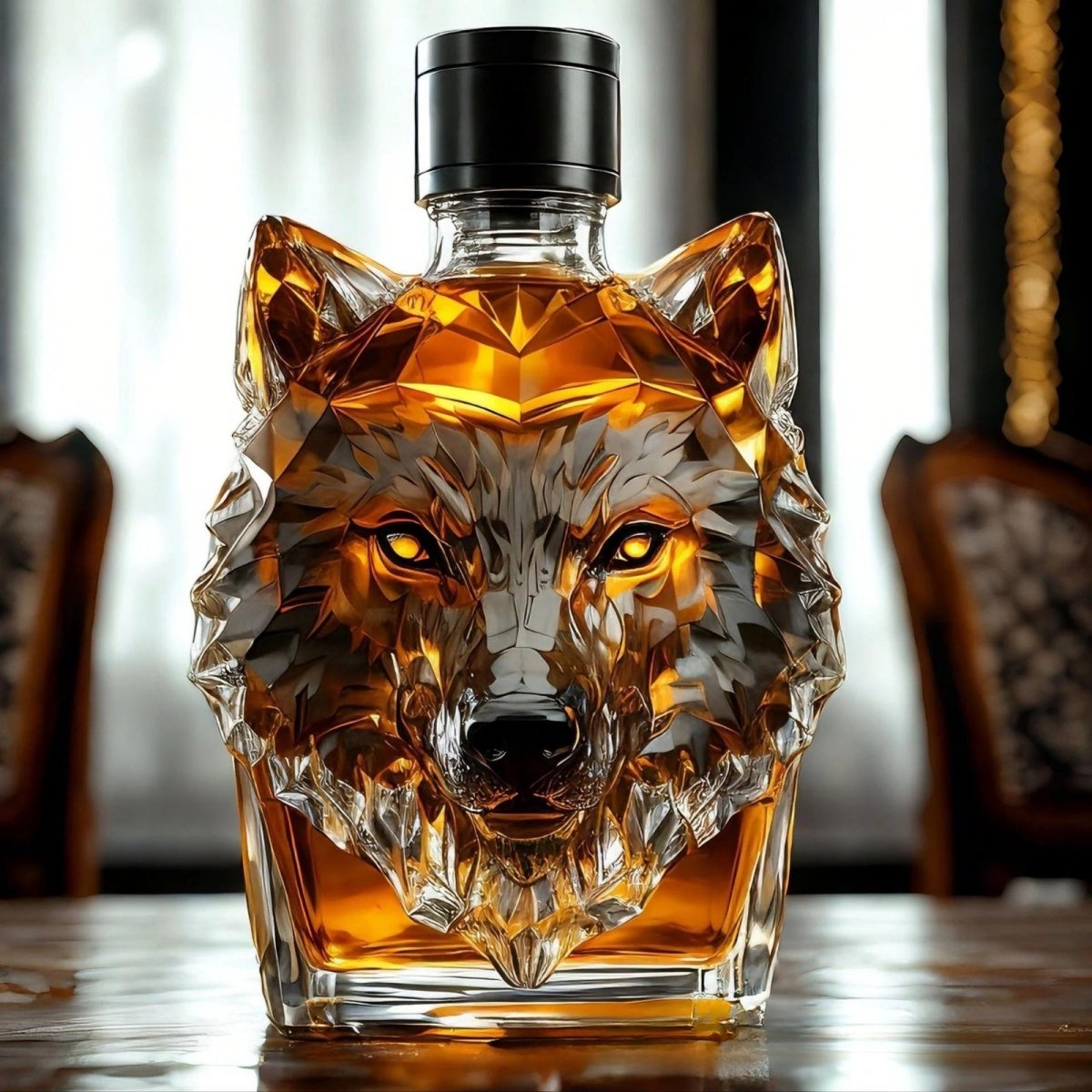 Apex Wolf Bourbon Whiskey Decanter