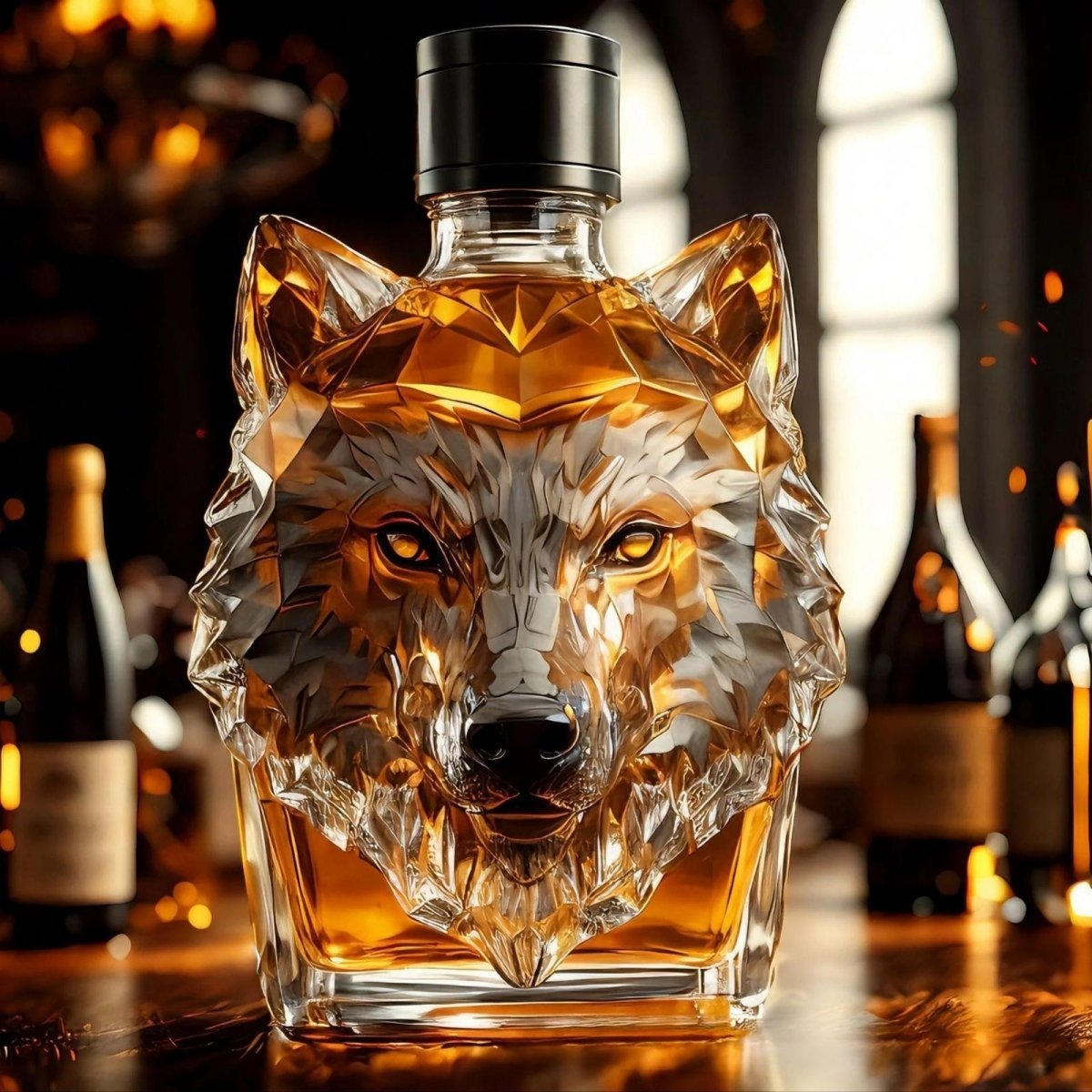 Apex Wolf Bourbon Whiskey Decanter