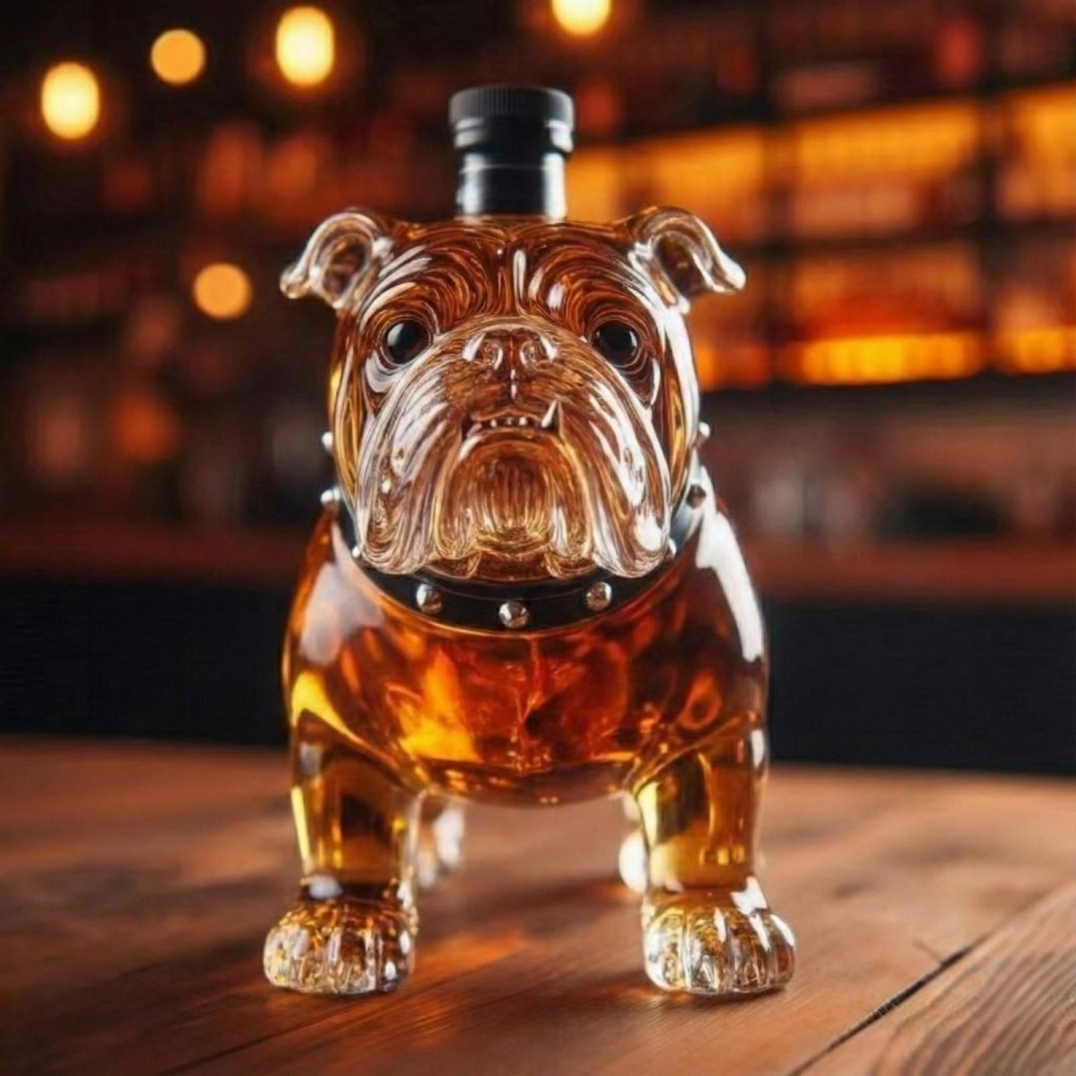Bulldog Bourbon Whiskey Decanter