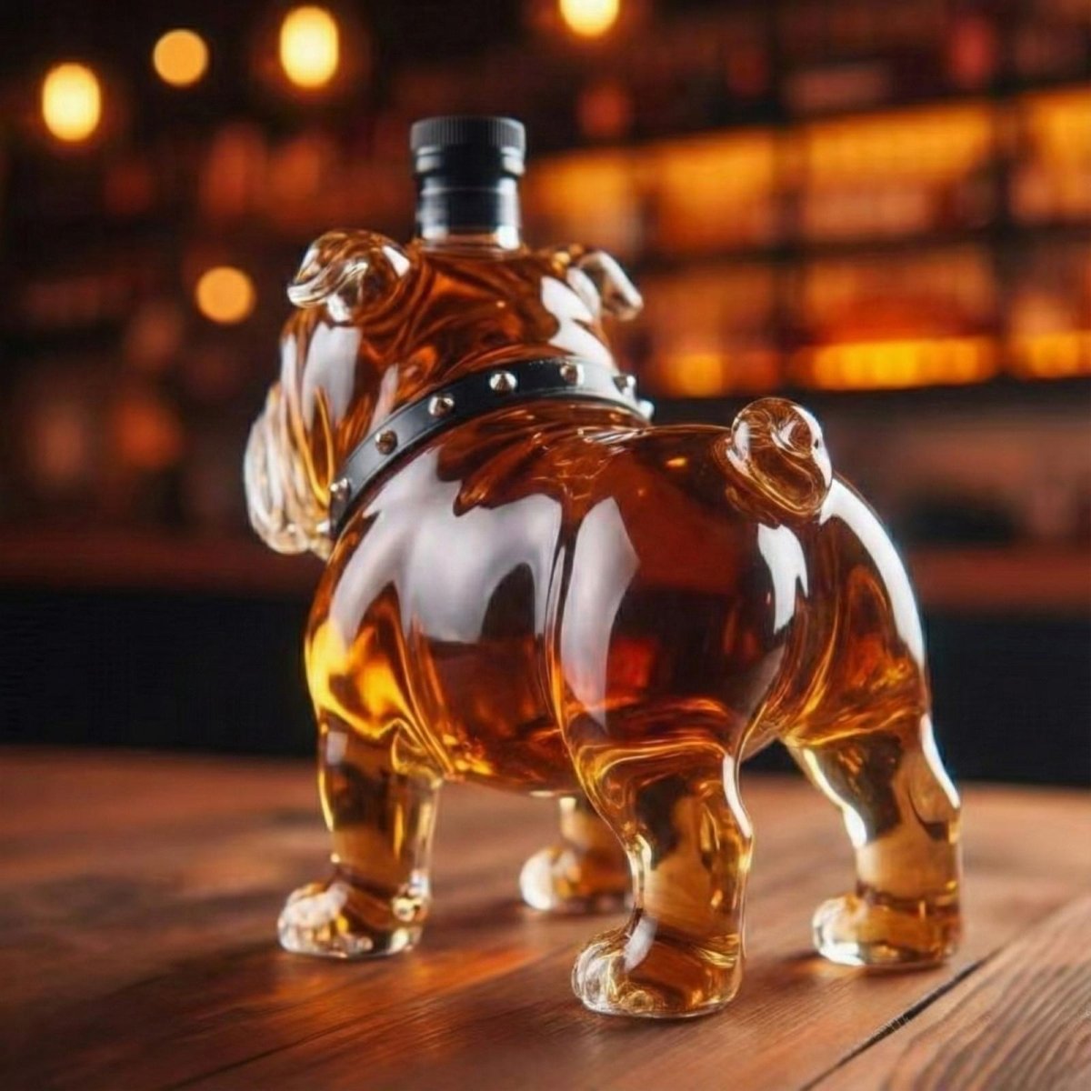 Bulldog Bourbon Whiskey Decanter