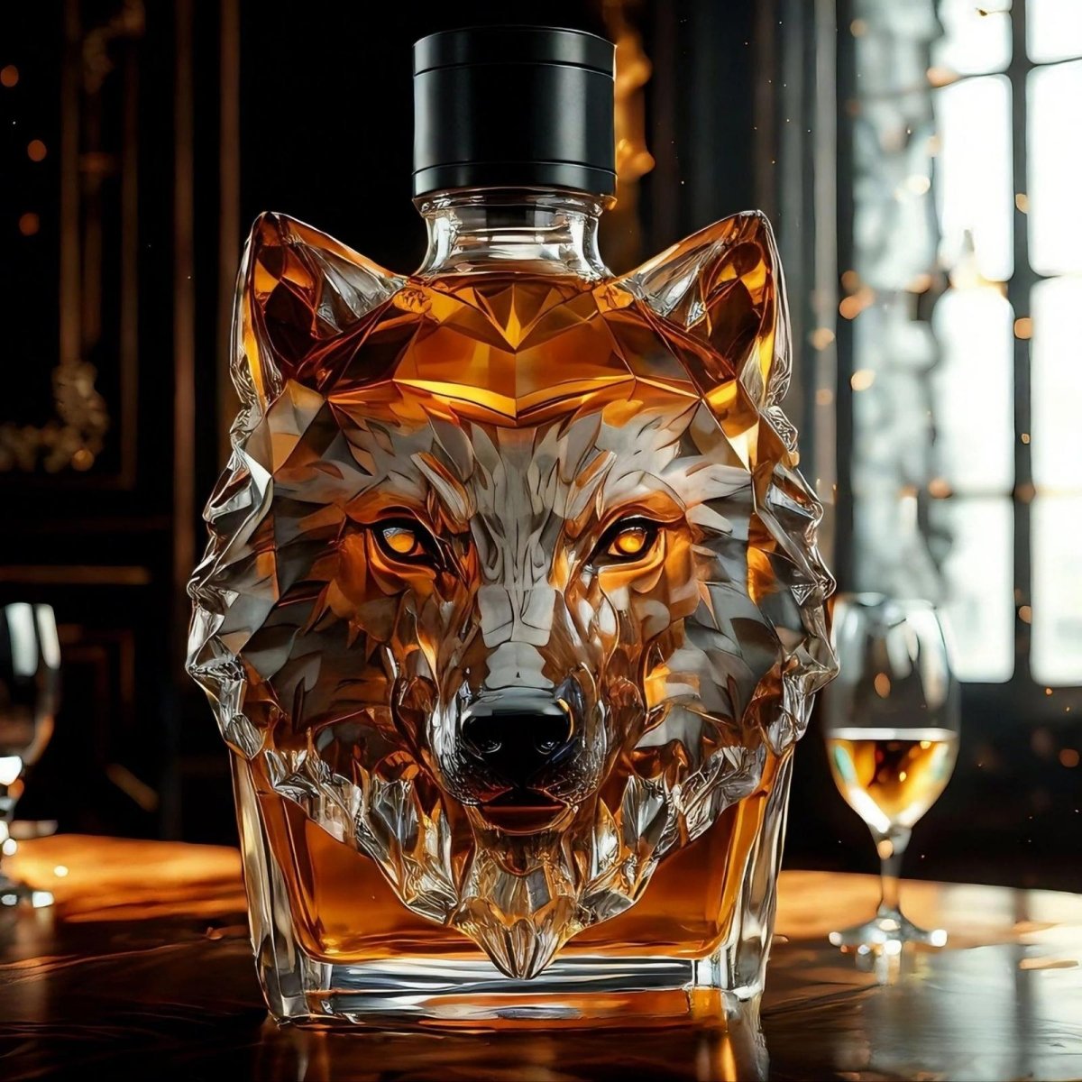 Apex Wolf Bourbon Whiskey Decanter