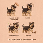 Interactive Realistic German Shepherd Puppy Toy – Walking, Barking & Wagging Electronic Pet