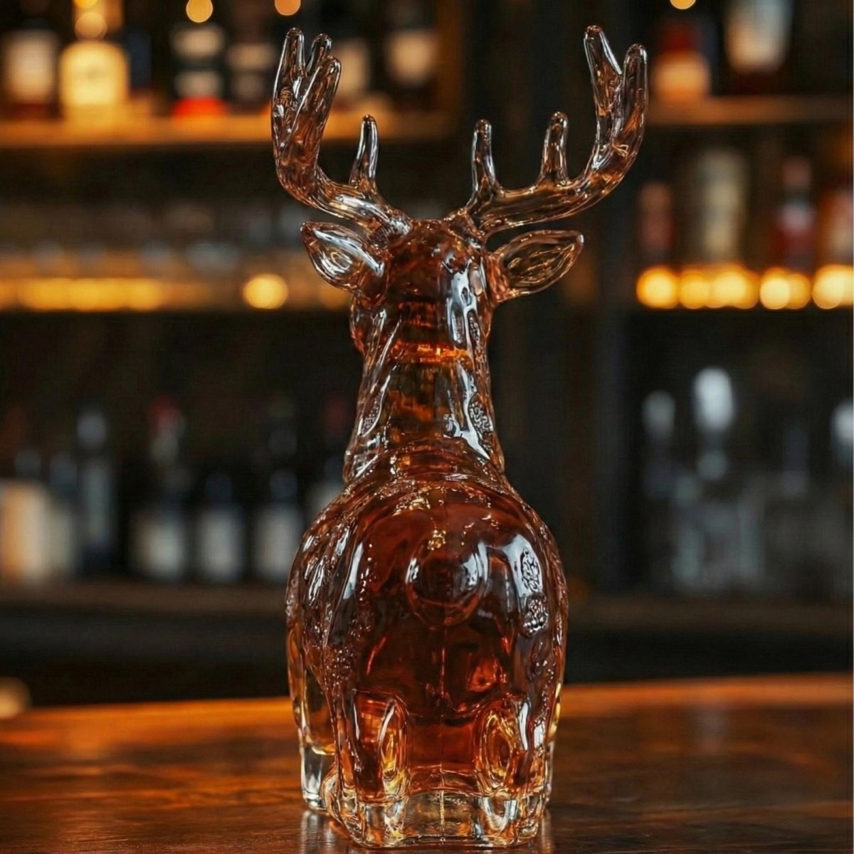 Deer-Themed Bourbon Decanter Bottle