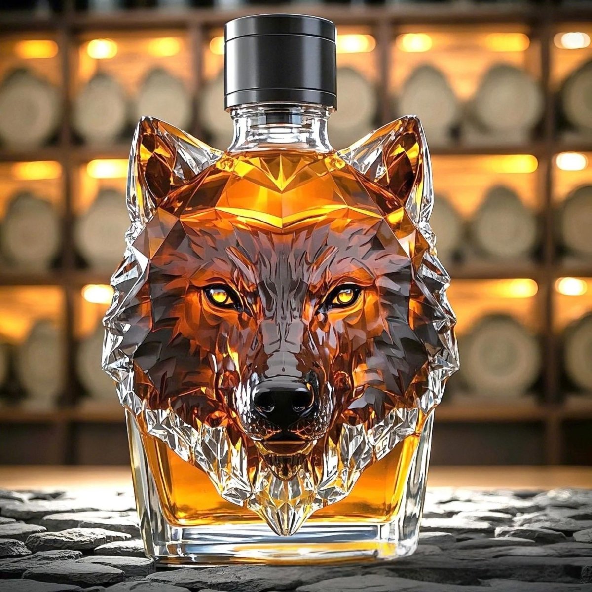 Apex Wolf Bourbon Whiskey Decanter