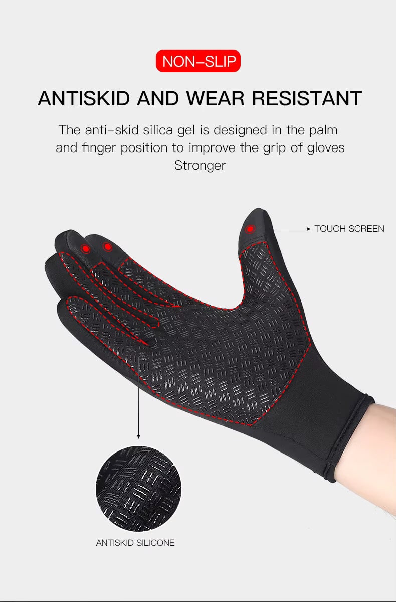 Ladies Winter Gloves Waterproof Touchscreen with Zippered Wrist and Non-Slip Palm - Image 12