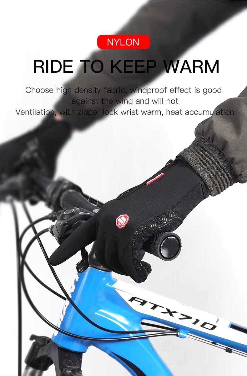 Ladies Winter Gloves Waterproof Touchscreen with Zippered Wrist and Non-Slip Palm - Image 13