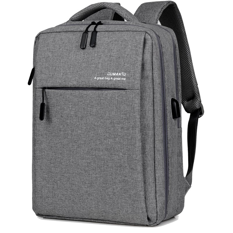 Laptop Backpack with USB Charging Port Slim Oxford Design and Padded Shoulder Straps - Image 13