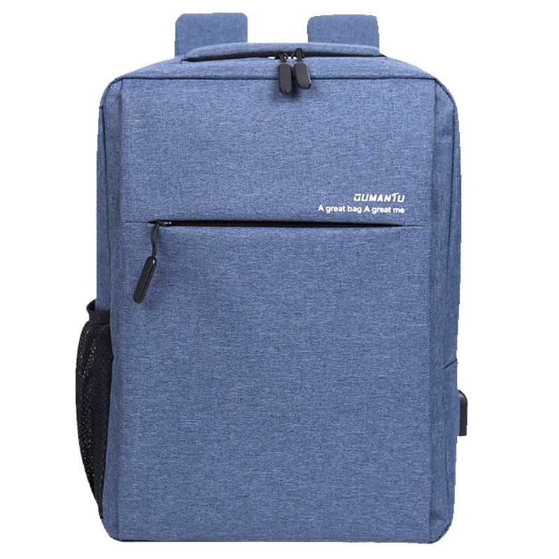 Laptop Backpack with USB Charging Port Slim Oxford Design and Padded Shoulder Straps - Image 2