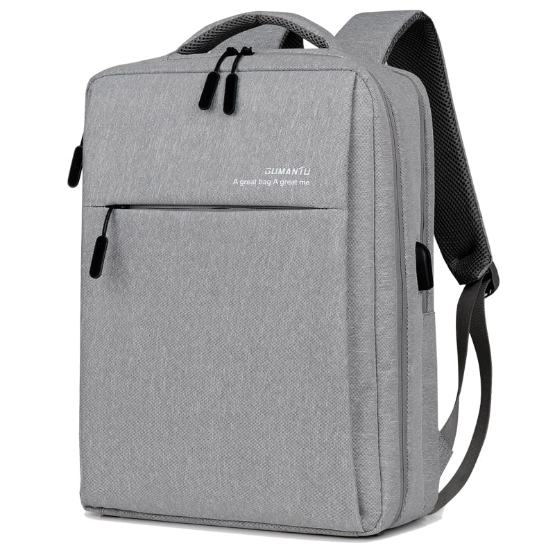 Laptop Backpack with USB Charging Port Slim Oxford Design and Padded Shoulder Straps - Image 7