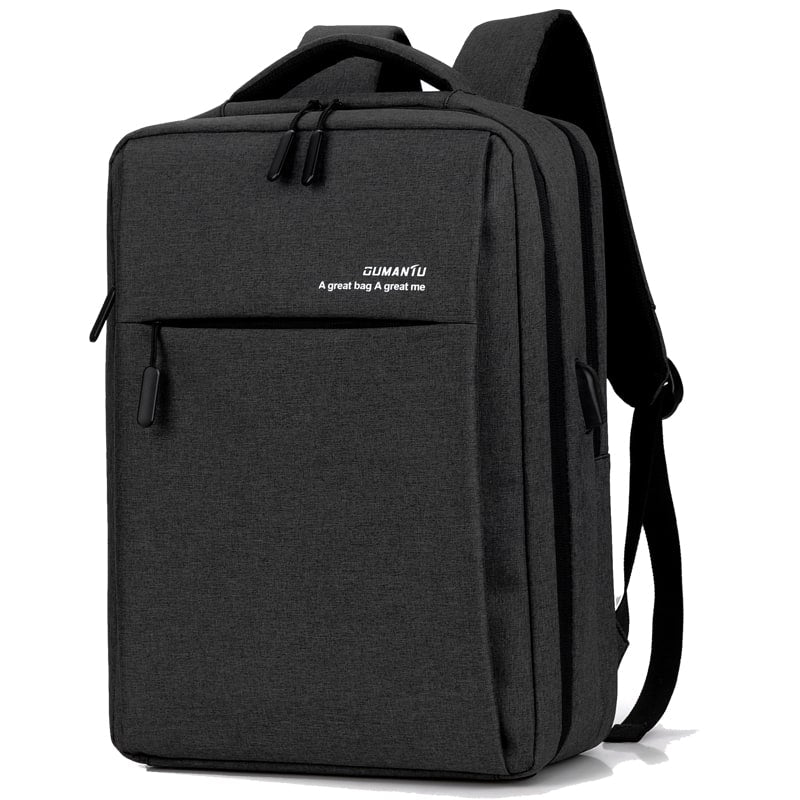 Laptop Backpack with USB Charging Port Slim Oxford Design and Padded Shoulder Straps - Image 8