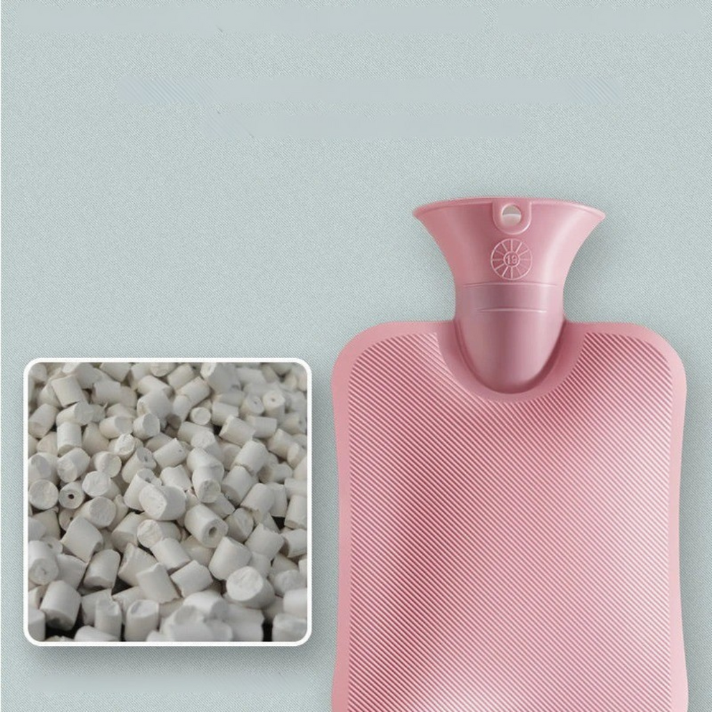 Large Hot Water Bottle Heat Pack Bag Removable Knitted Cover Portable Travel - Image 8