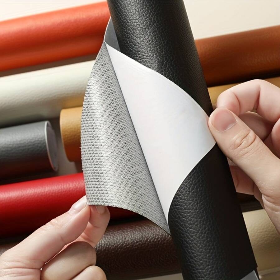 Leather Couch Patch Kit with Self Adhesive Faux Repair Patches for Car Seats - Image 1