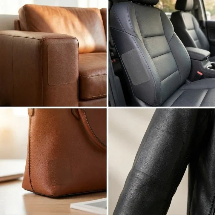 Leather Couch Patch Kit with Self Adhesive Faux Repair Patches for Car Seats - Image 7